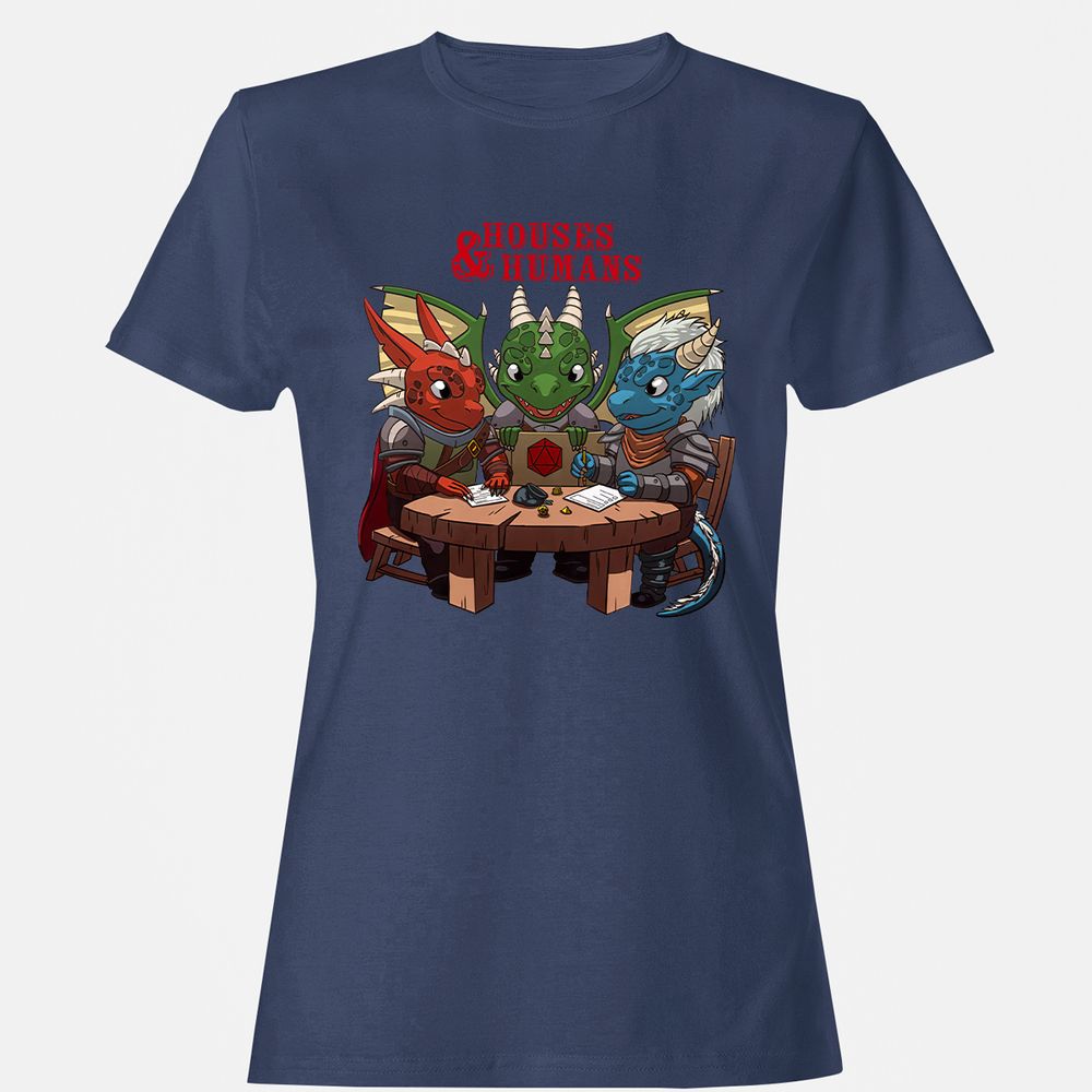 Houses & Humans Women's T-Shirt - Navy - 10