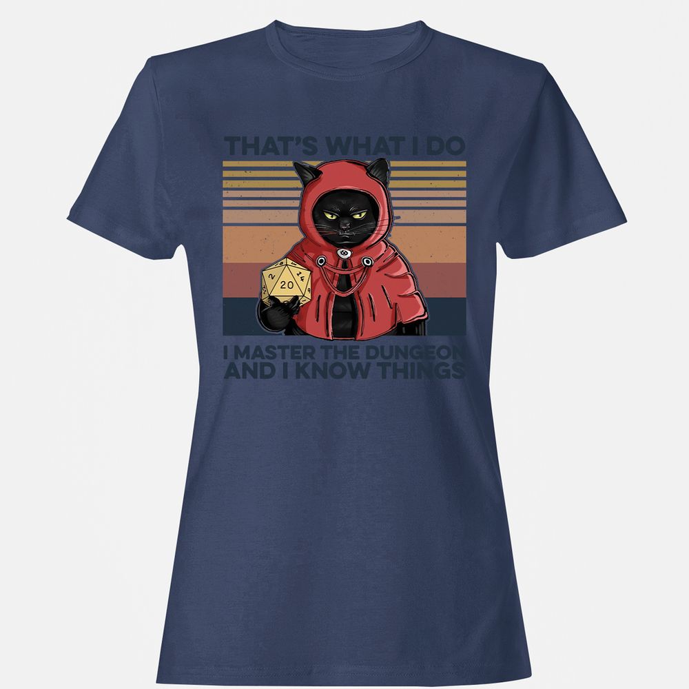 I Master The Dungeons Women's T-Shirt - Navy - 10