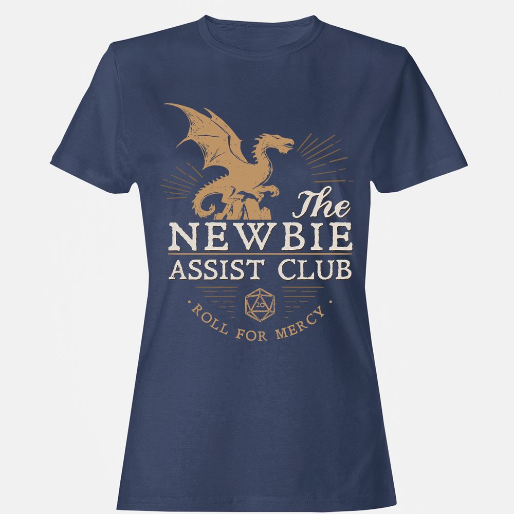 The Newbie Assist Club Women's T-Shirt - Navy - 10