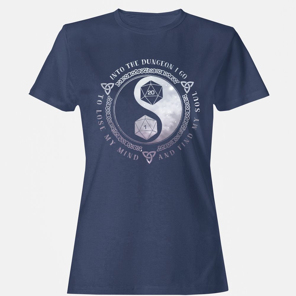 Into The Dungeon I Go Women's T-Shirt - Navy - 10
