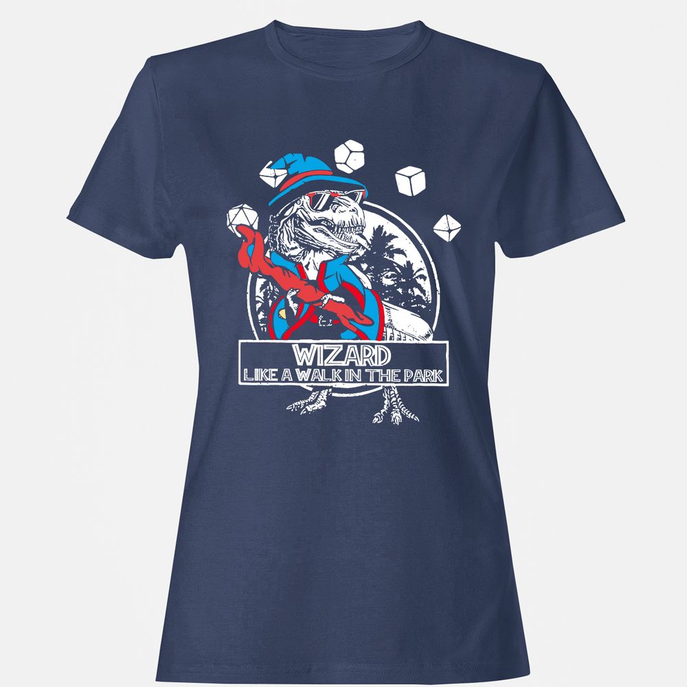 Wizard Like The Walk In The Park Women's T-Shirt - Navy - 10