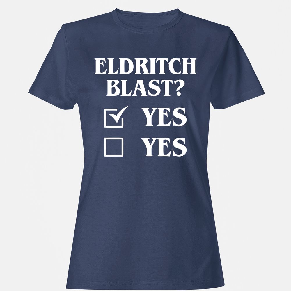 Eldritch Blast Yes Women's T-Shirt - Navy - 10