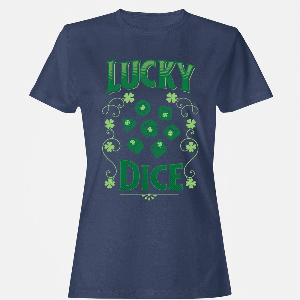 Lucky Dice Women's T-Shirt - Navy - 10