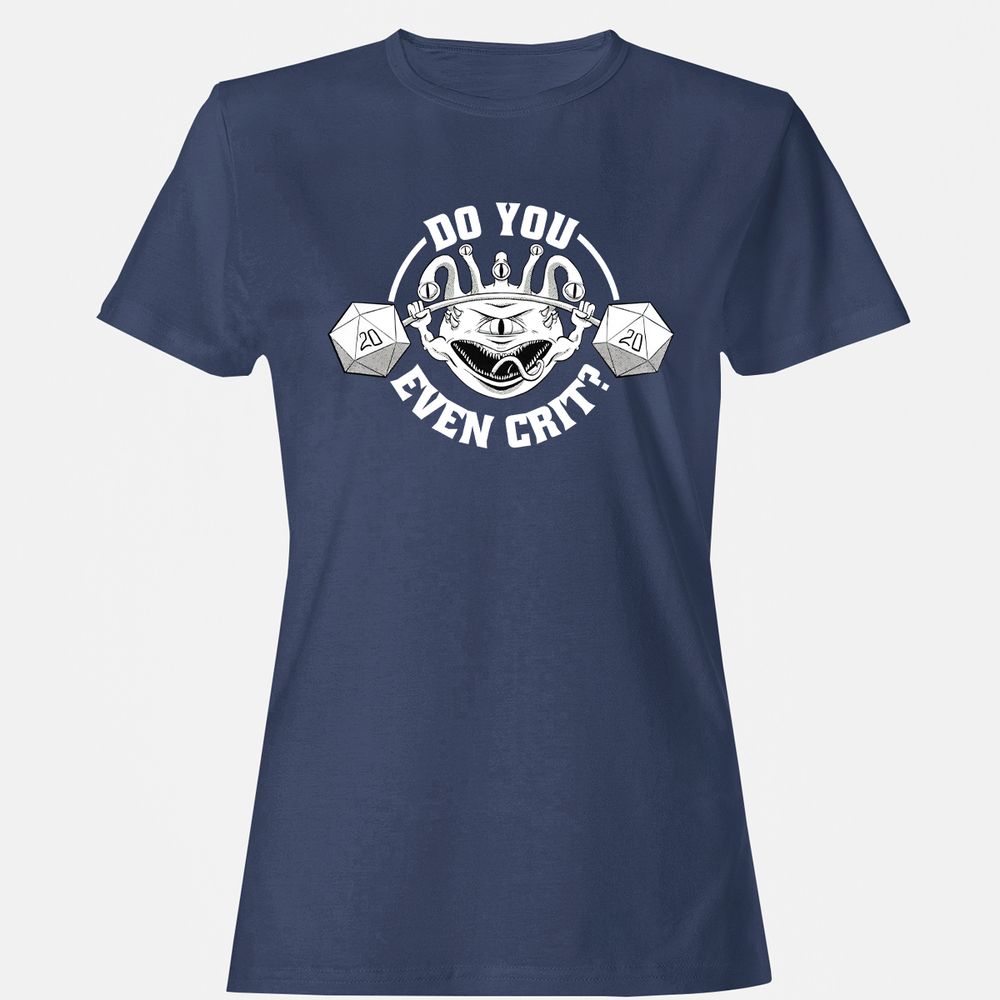 Do You Even Crit Women's T-Shirt - Navy - 10