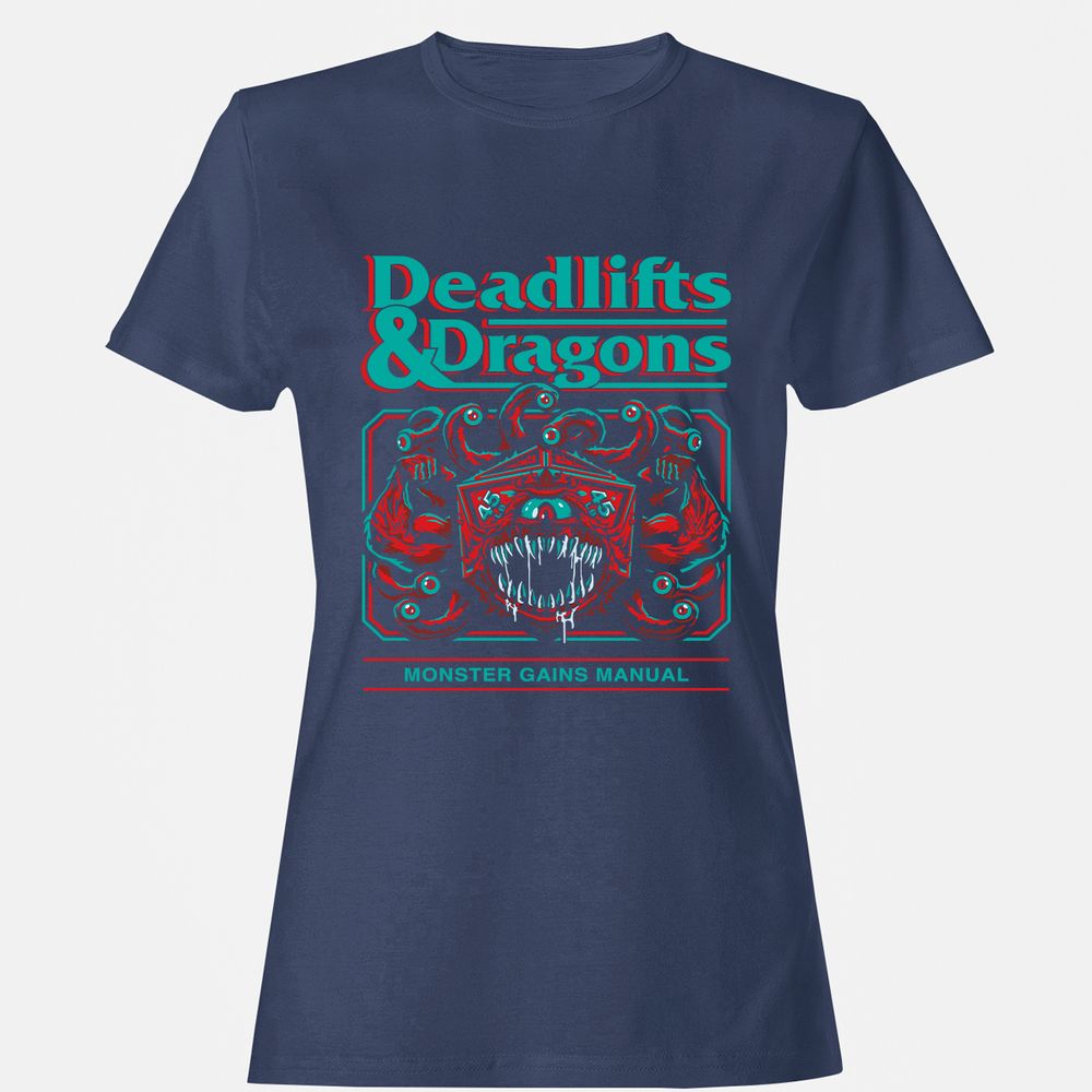 Deadlifts & Dragons Beholder - Navy - 10