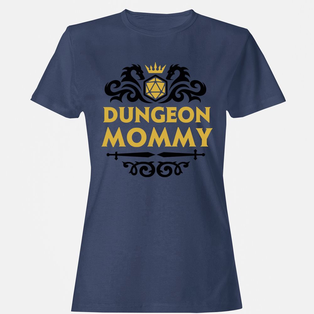 Dungeon Mommy Women's T-Shirt - Navy - 10