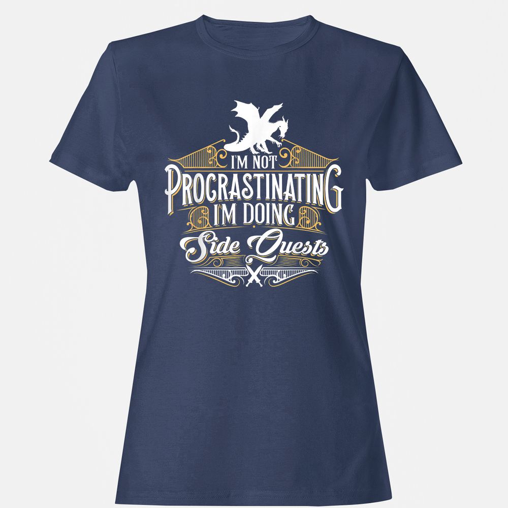 I'm Doing Side Quests Women's T-Shirt - Navy - 10