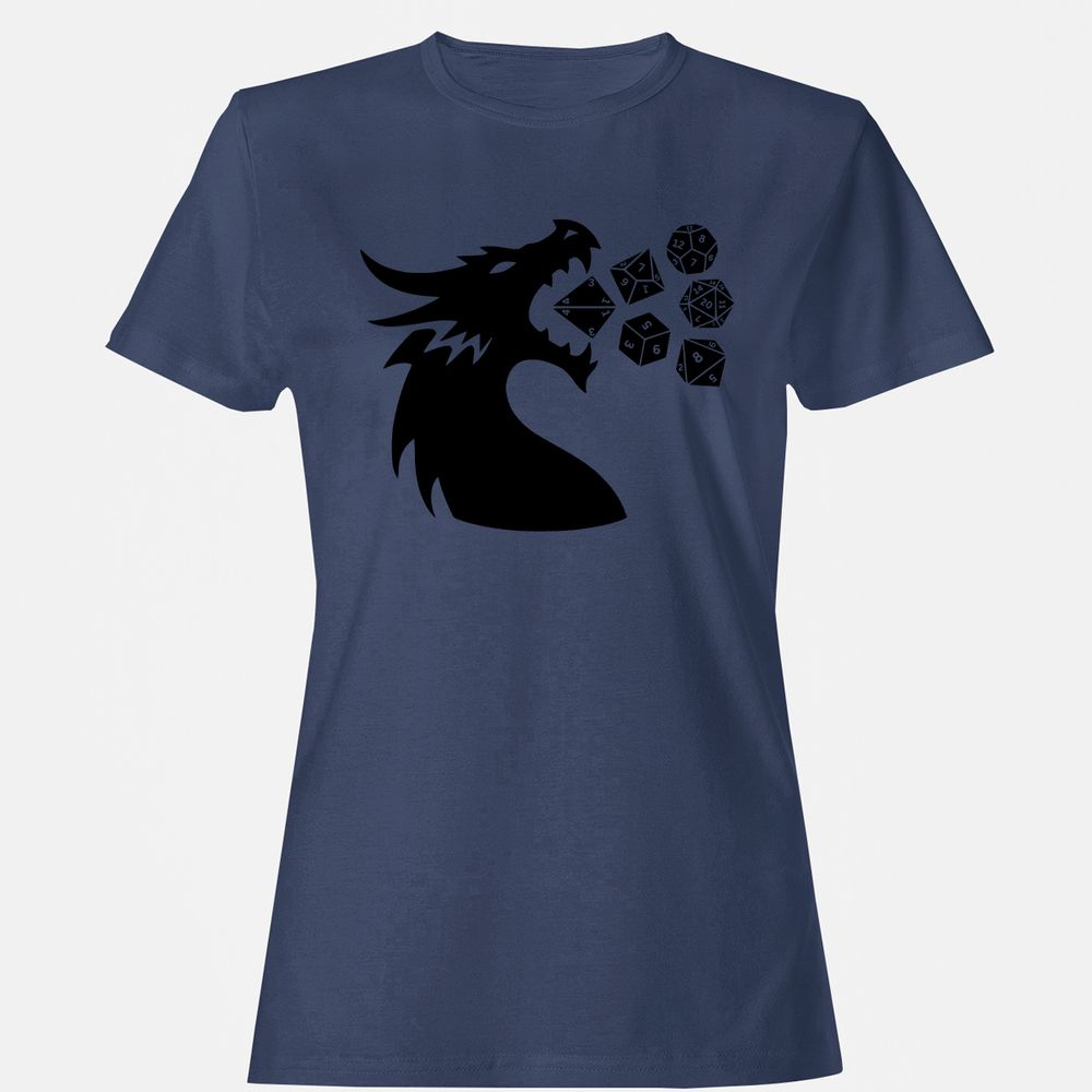 Pac And Dragon Women's T-Shirt - Navy - 10