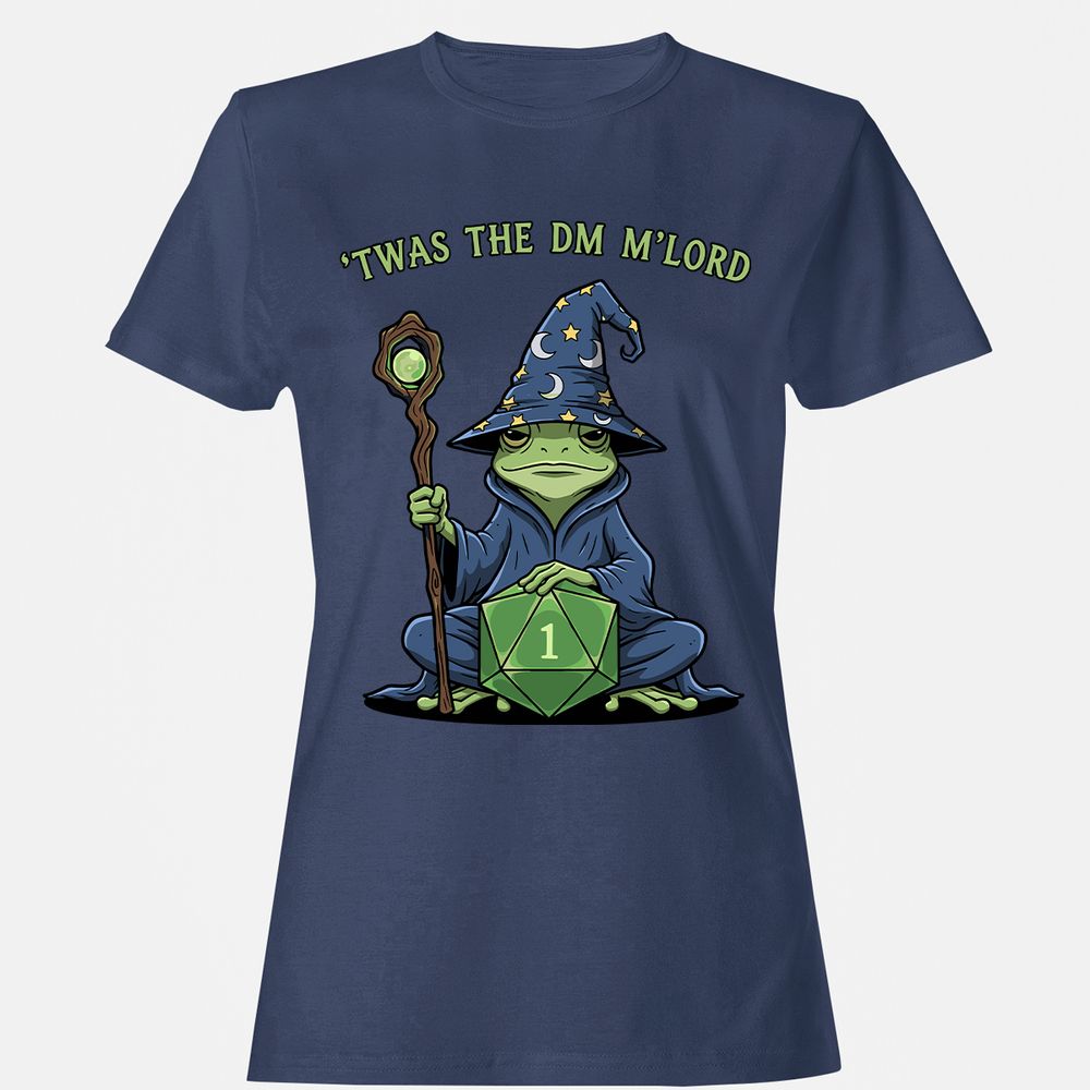 Twas the DM M’lord Women's T-Shirt - Navy - 10