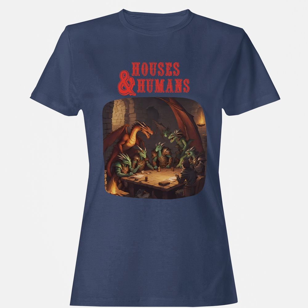 Houses And Humans Women's T-Shirt - Navy - 10