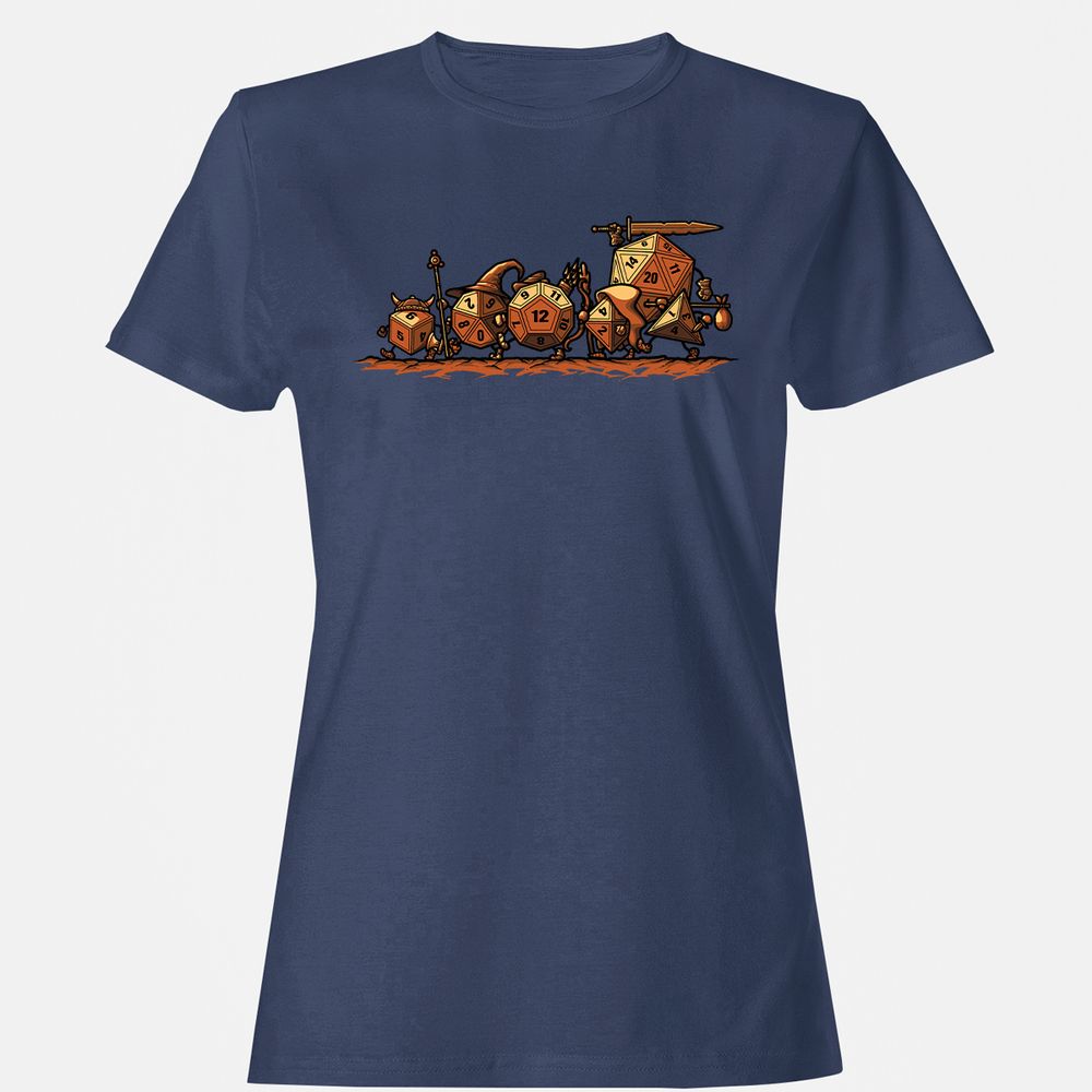 Fellowship Of The Dices Women's T-Shirt - Navy - 10