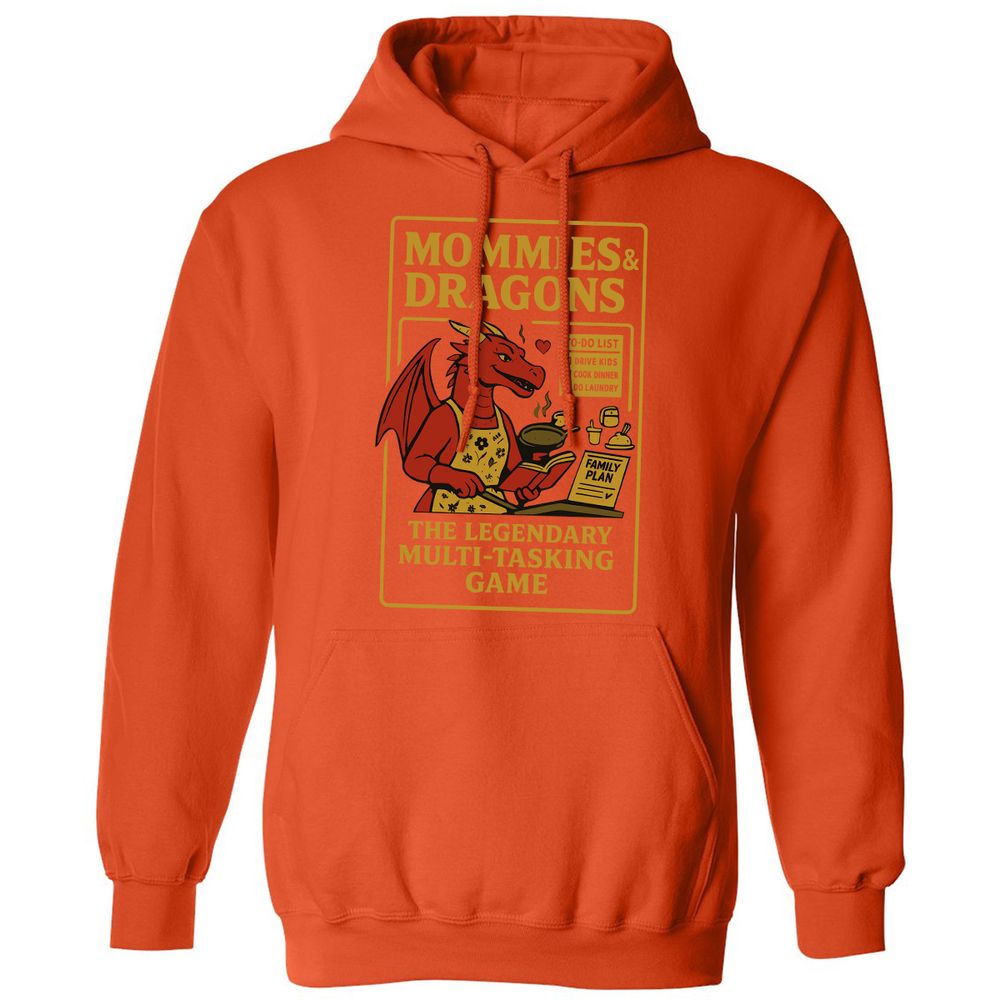 Mommies & Dragons Classic Unisex Hoodie - Orange - 10