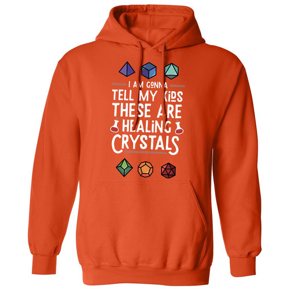 Healing Crystals Classic Unisex Hoodie - Orange - 10
