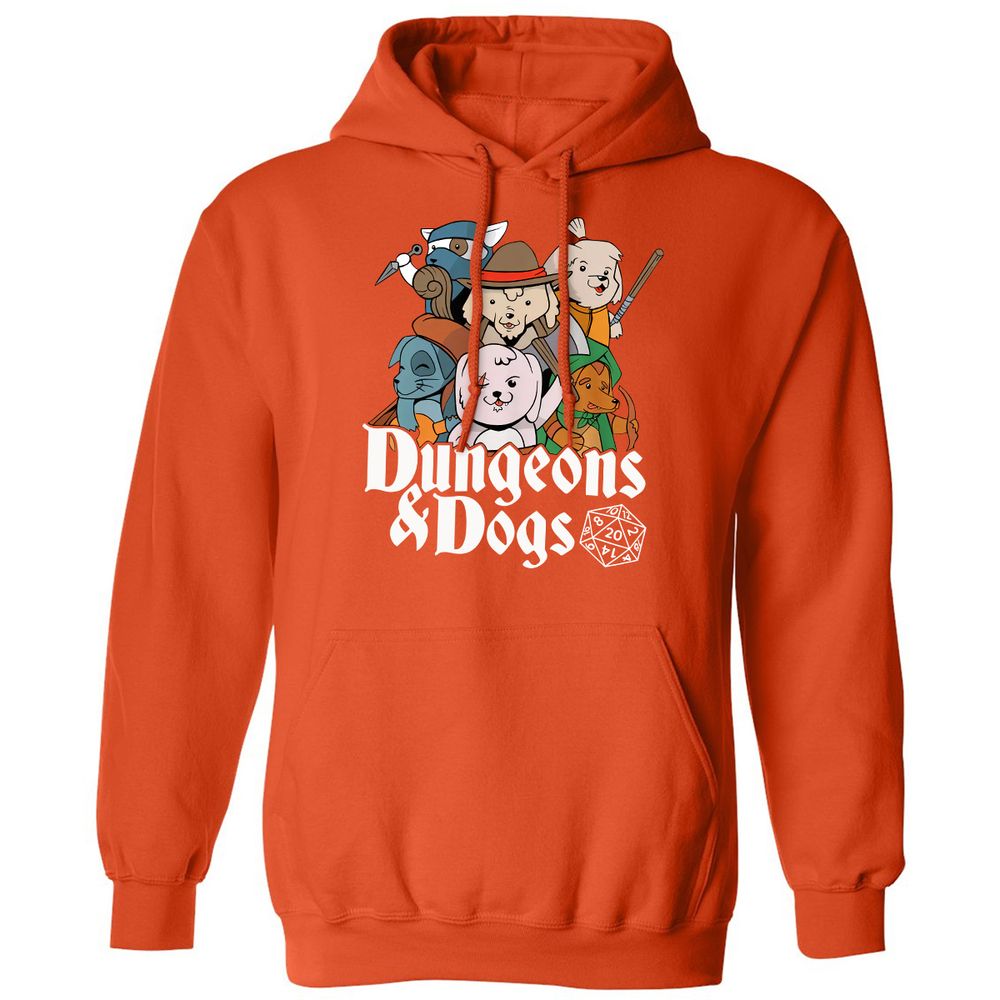Dungeons & Dogs Classic Unisex Hoodie - Orange - 10
