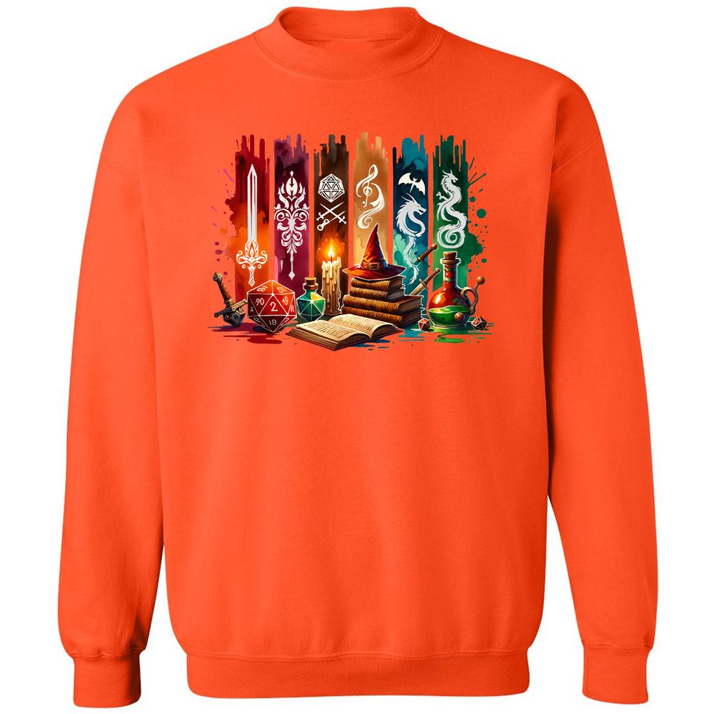 DnD Classes Classic Unisex Sweatshirt - Orange - 10