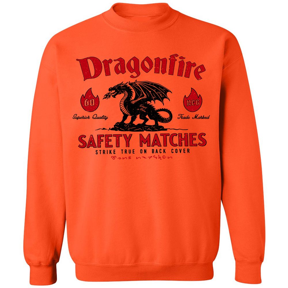 Dragonfire Classic Unisex Sweatshirt - Orange - 10