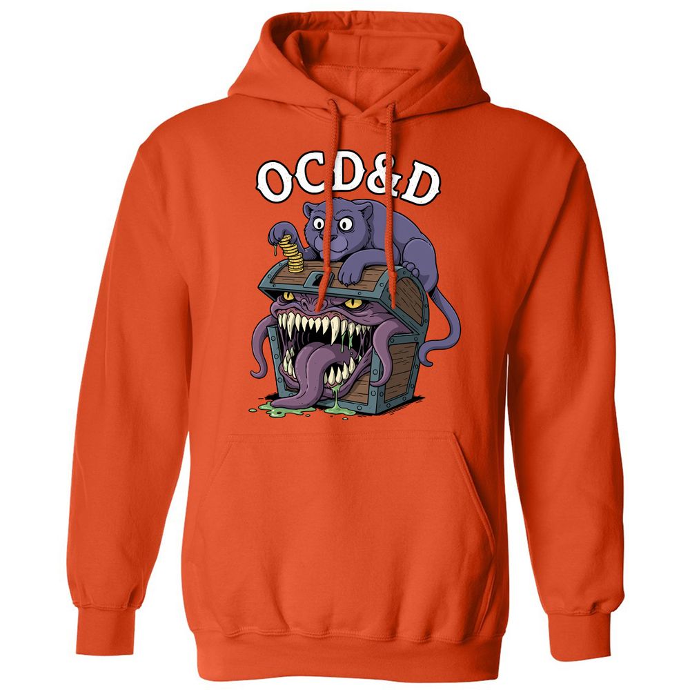 OCD&D Classic Unisex Hoodie - Orange - 10
