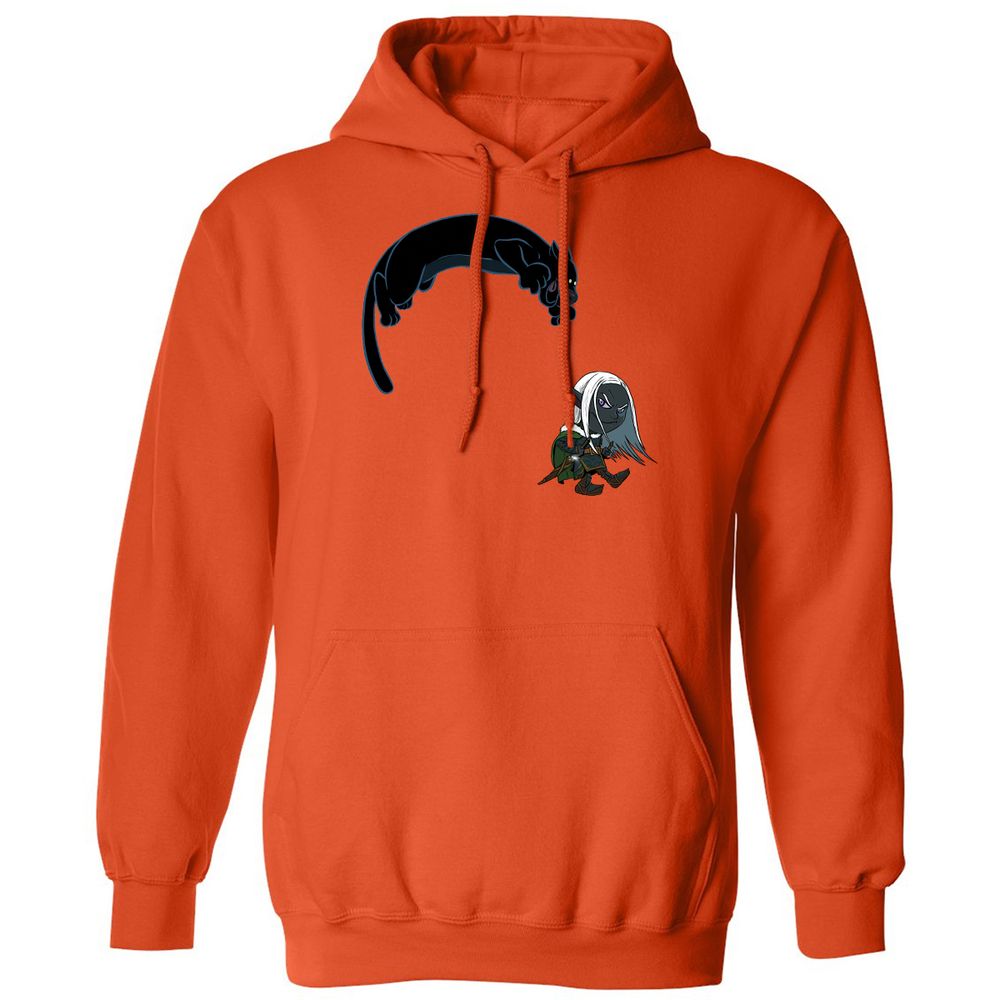 Drizzt And Guenhwyvar Classic Unisex Hoodie - Orange - 10