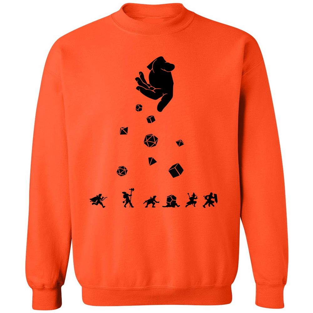 Rocks Fall, Everyone Dice Classic Unisex Sweatshirt - Orange - 10