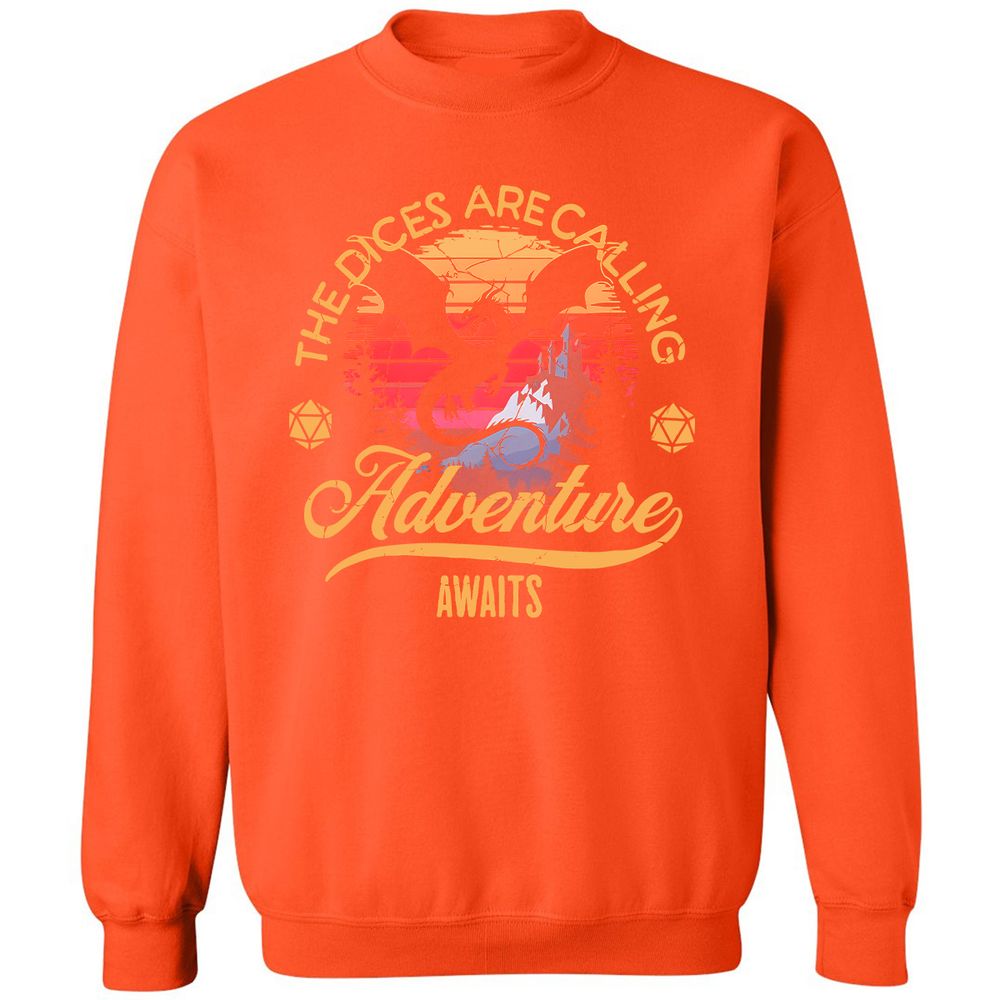 The Dices Are Calling Classic Unisex Sweatshirt - Orange - 10