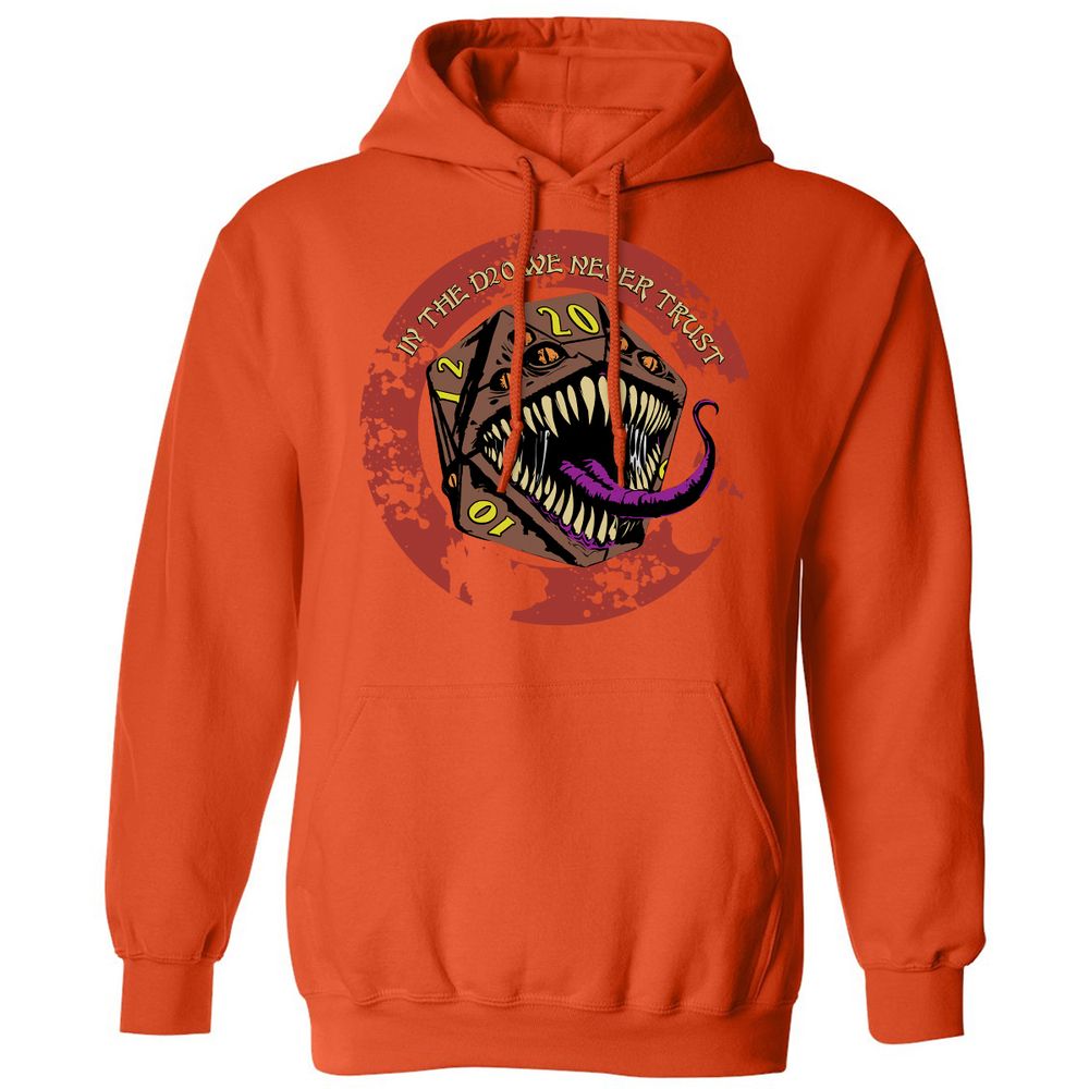 In The D20 We Never Trust Classic Unisex Hoodie - Orange - 10