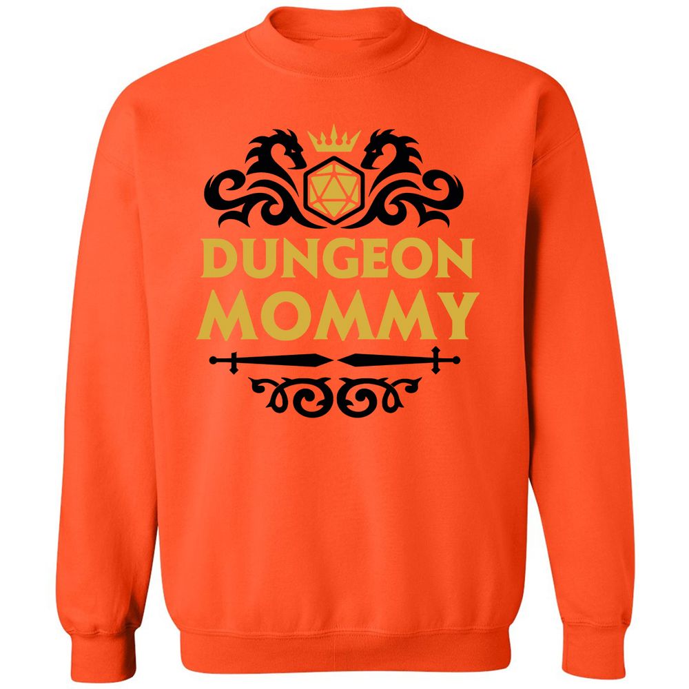 Dungeon Mommy Classic Unisex Sweatshirt - Orange - 10