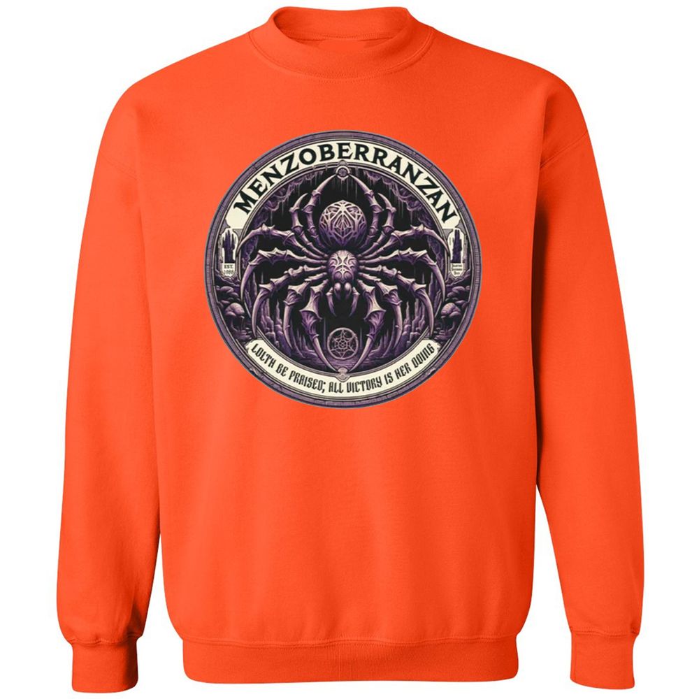 Menzoberranzan Lolth Be Praised Classic Unisex Sweatshirt - Orange - 10