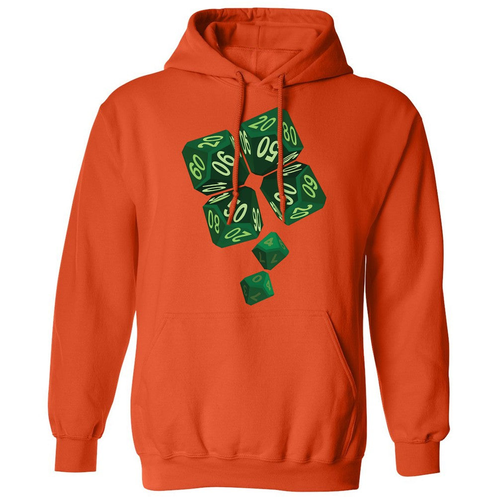 Dice Clover Classic Unisex Hoodie - Orange - 10