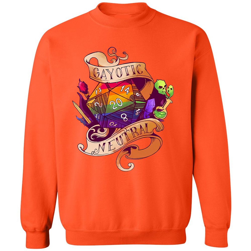 Gayotic Neutral Classic Unisex Sweatshirt - Orange - 10