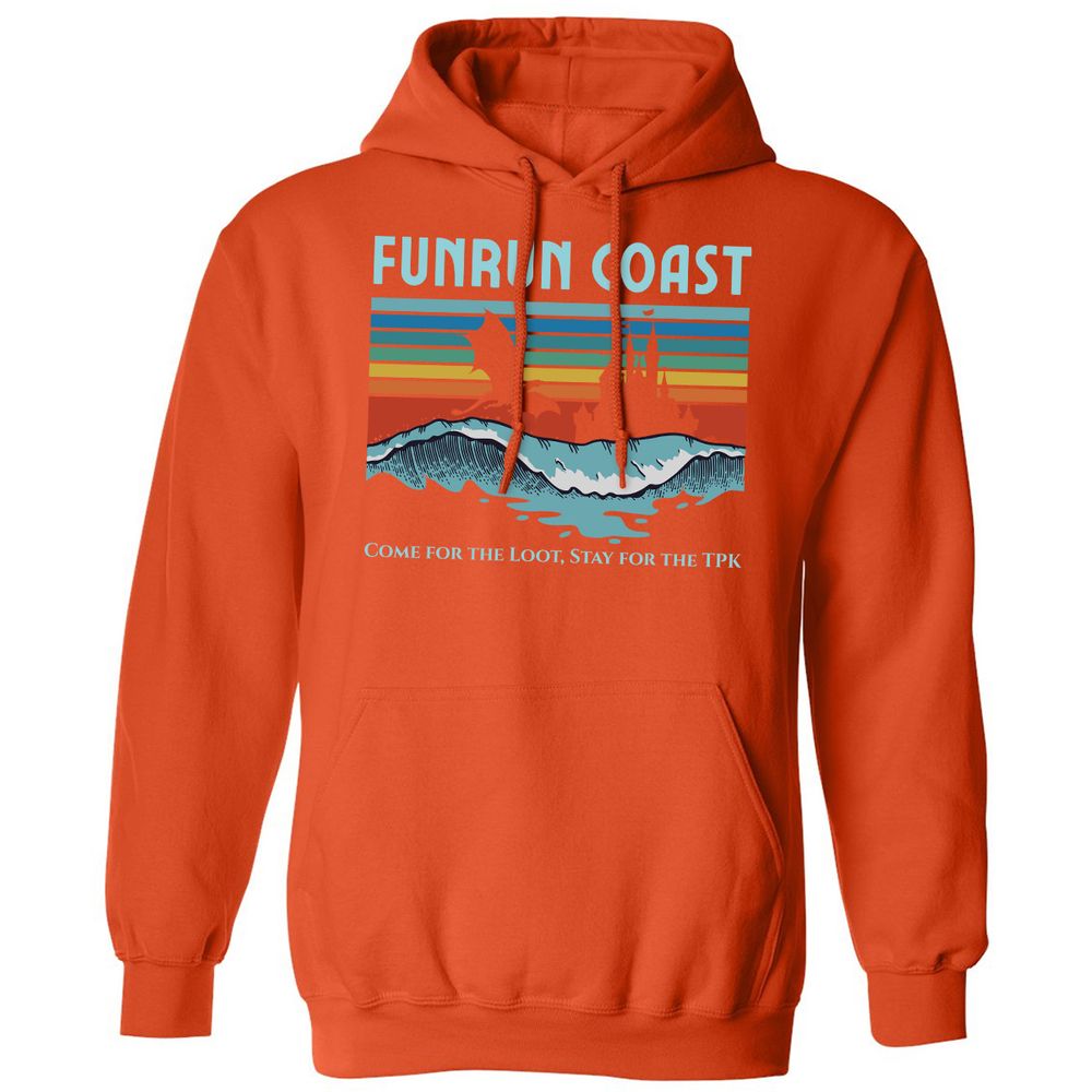 FUNRUN COAST Classic Unisex Hoodie - Orange - 10
