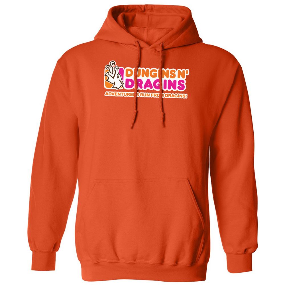 Dungins & Dragins Classic Unisex Hoodie - Orange - 10
