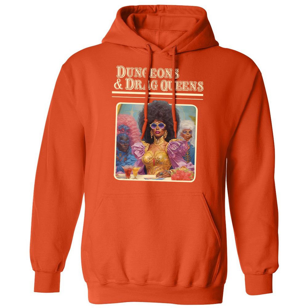 Dungeons & Drag Queens Classic Unisex Hoodie - Orange - 10