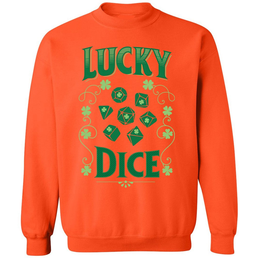 Lucky Dice Classic Unisex Sweatshirt - Orange - 10