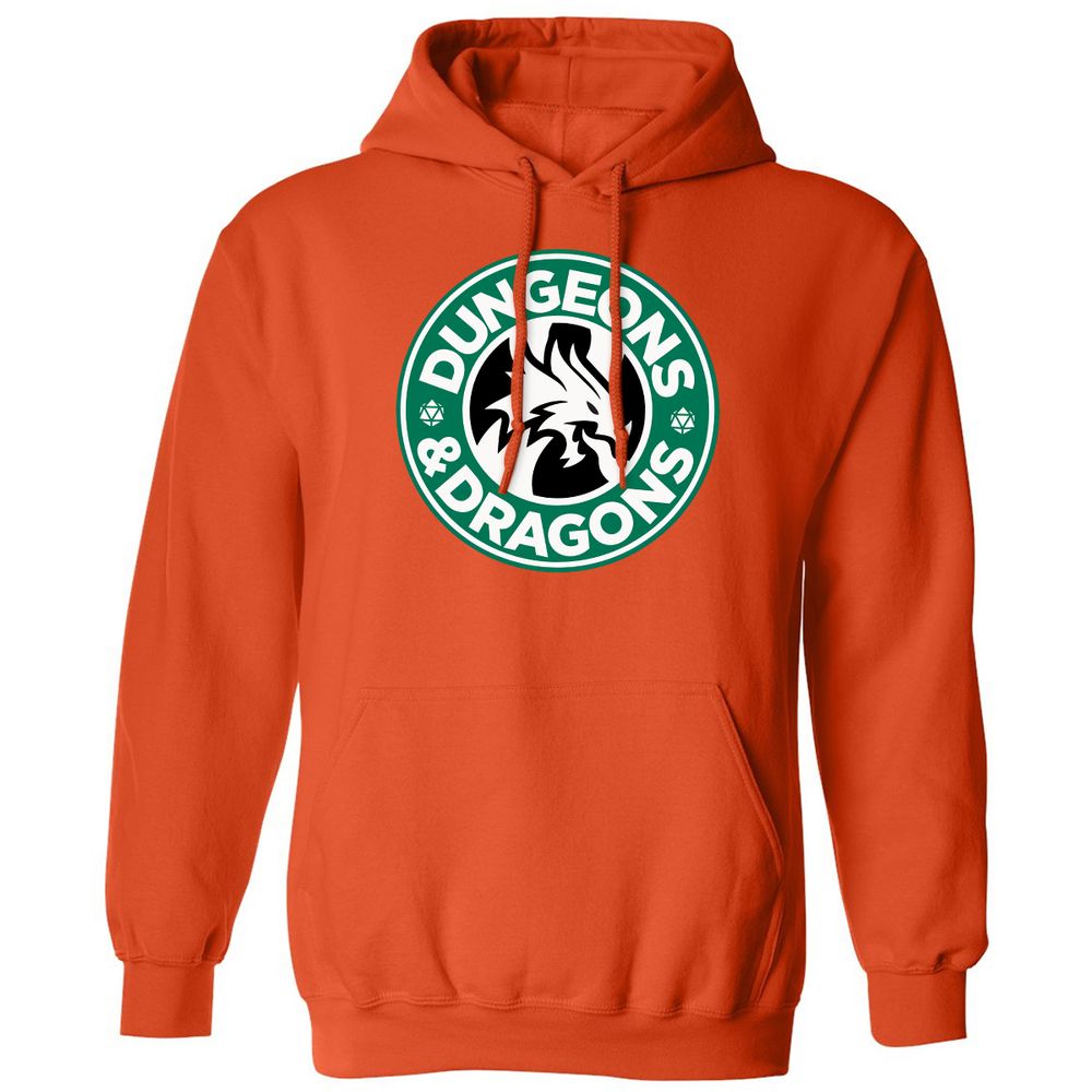 D&D Coffee Classic Unisex Hoodie - Orange - 10