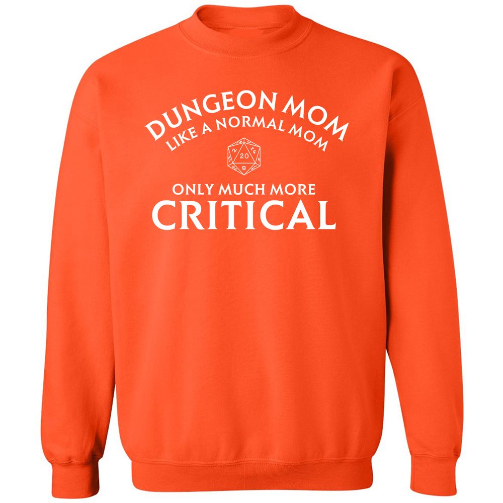 Dungeon Mom Normal Mom Classic Unisex Sweatshirt - Orange - 10