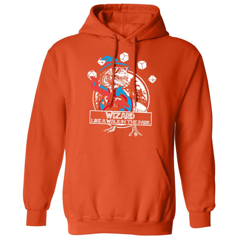 Wizard Like The Walk In The Park Classic Unisex Hoodie - Orange - 10