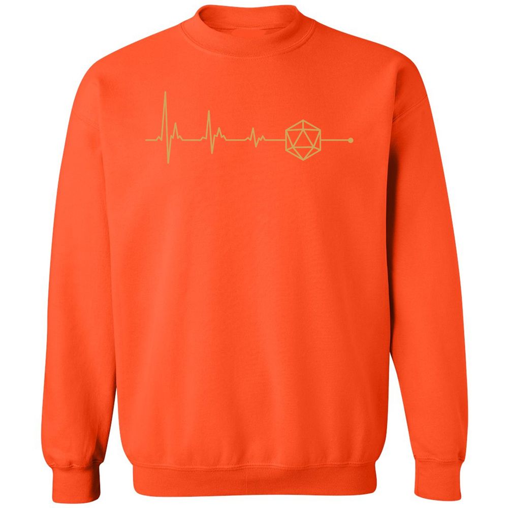 D20 Dice Is My Life Classic Unisex Sweatshirt - Orange - 10