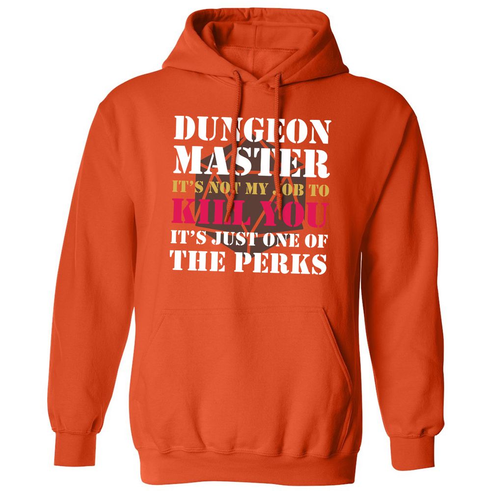 DUNGEON MASTER NOT MY JOB Classic Unisex Hoodie - Orange - 10