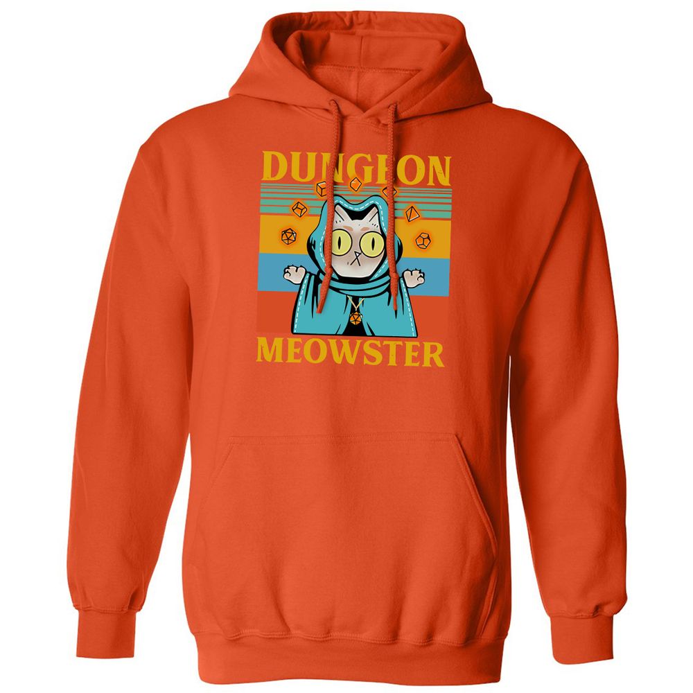 Dungeon Meowster Classic Unisex Hoodie - Orange - 10