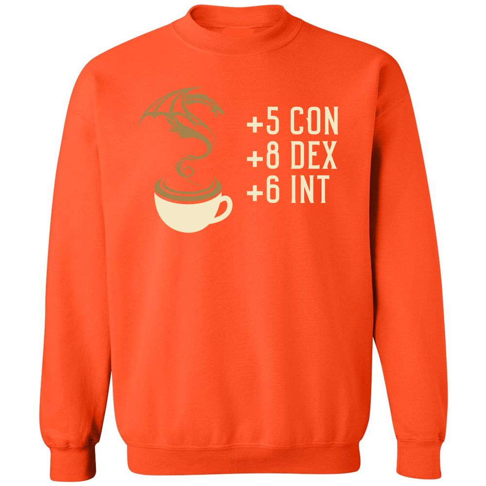 Coffee Dragon Classic Unisex Sweatshirt - Orange - 10