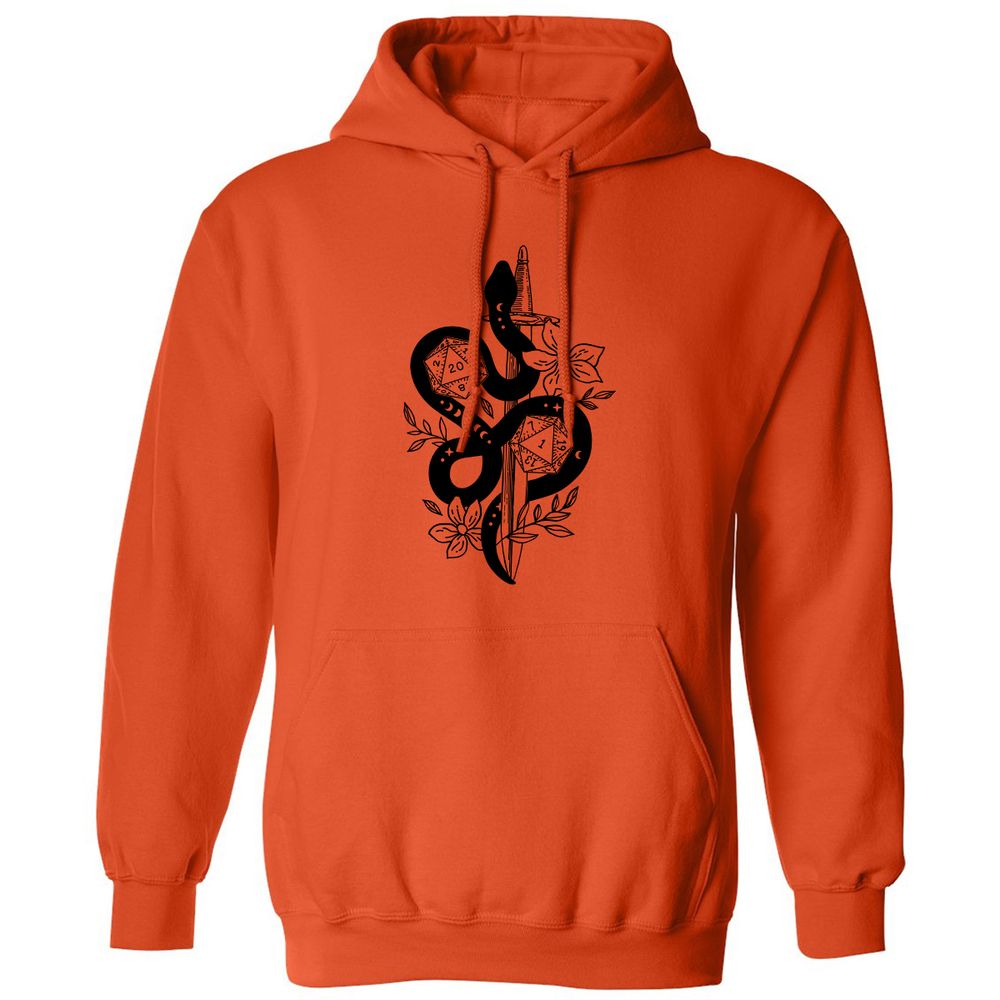 D20 Snake and Sword - Orange - 10