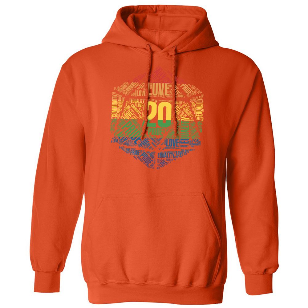D20 Pride Classic Unisex Hoodie - Orange - 10
