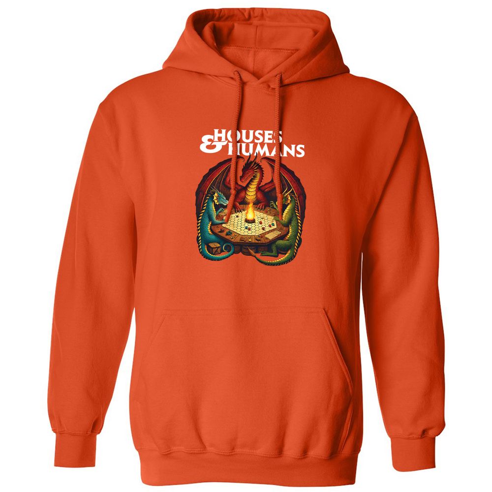 Houses & Humans Classic Unisex Hoodie - Orange - 10