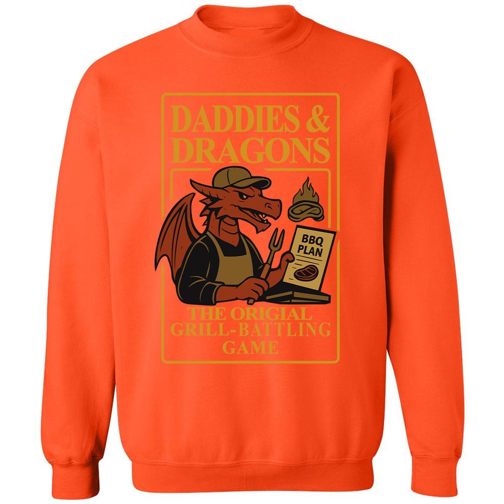 Daddies & Dragons Classic Unisex Sweatshirt - Orange - 10