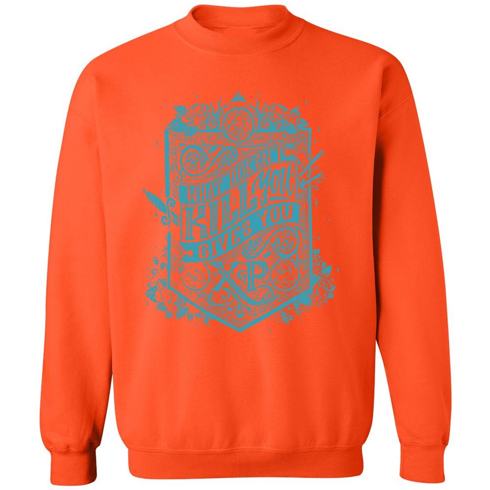 What Doesn't Kill You Gives You XP Classic Unisex Sweatshirt - Orange - 10