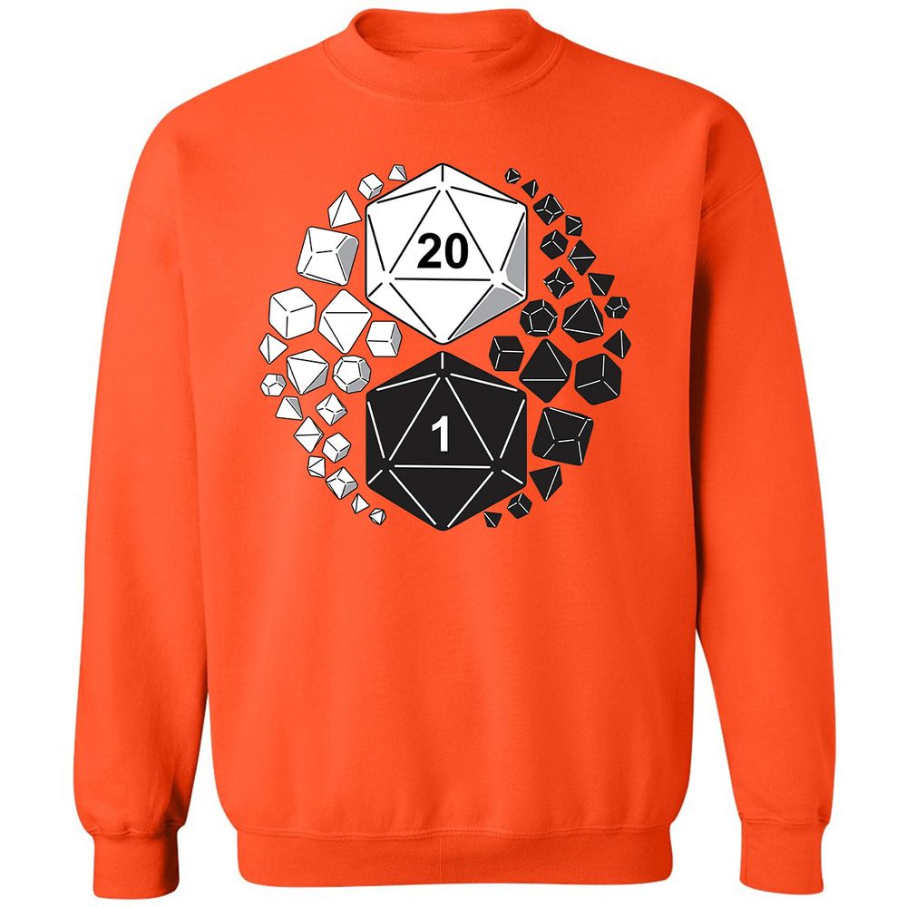Gaming Yin Yang Classic Unisex Sweatshirt - Orange - 10