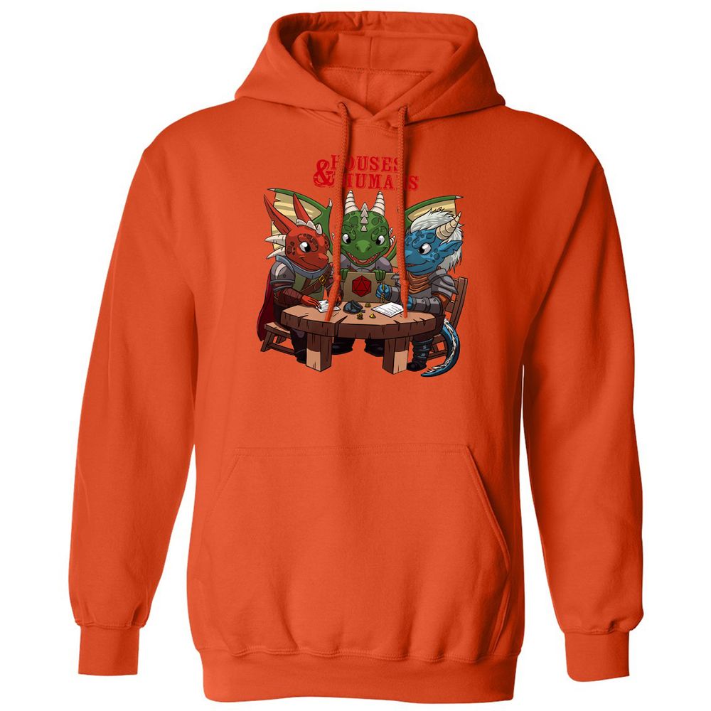 Houses & Humans Classic Unisex Hoodie - Orange - 10