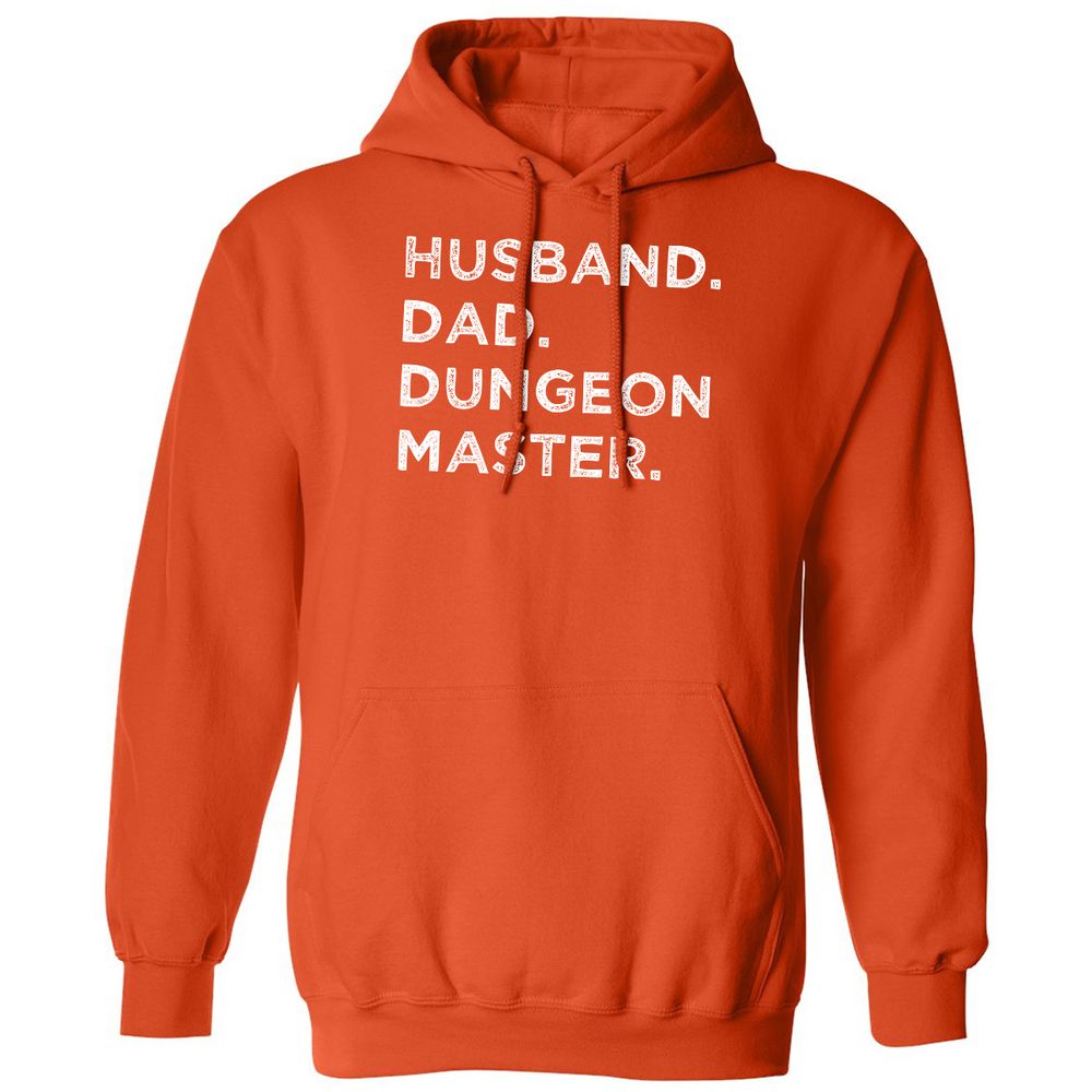 Husband Dad Dungeon Master Classic Unisex Hoodie - Orange - 10