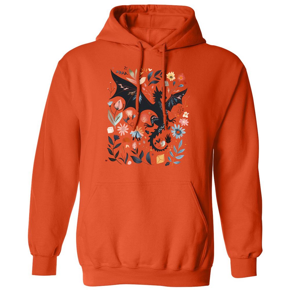 Floral DnD Dragon - Orange - 10