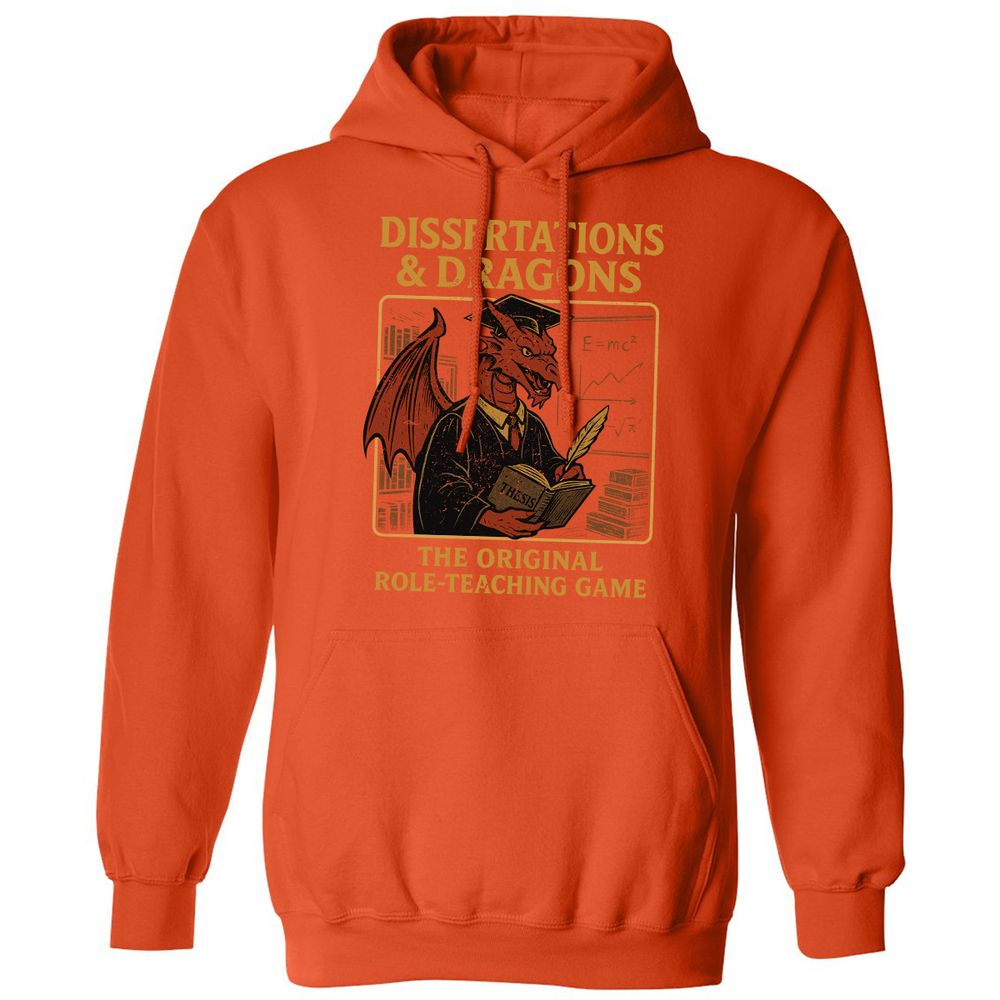 Disserations & Dragons Classic Unisex Hoodie - Orange - 10